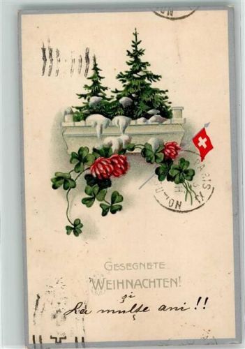 Winterthur Weihnachtskarte Ort lt. Stempel Motiv Schweiz