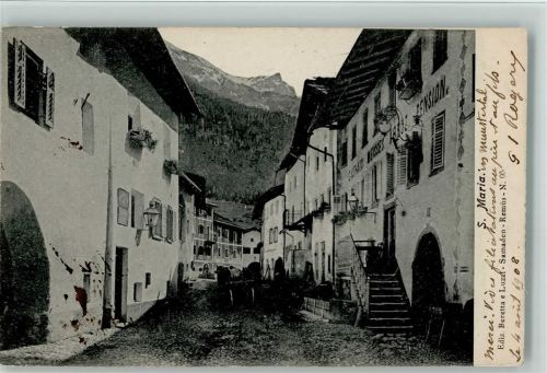 7536 Sta. Maria Val Müstair 1908 - Hotel Weisses Kreuz