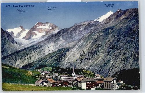 3906 Saas-Fee - Fletschhorn, Weissmies, Laquinhorn AKU2
