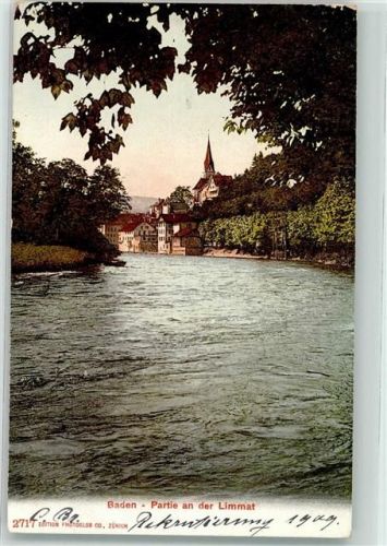 5400 Baden 1909 - Limmat Stempel Rekruten-Prüfung Division V.