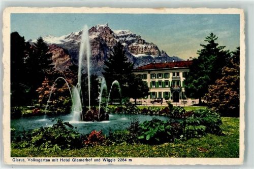 8750 Glarus - Hotel Glarnerhof Springbrunnen Wiggis