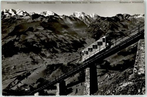 Niesen Foto AK Kandertal Seilbahn