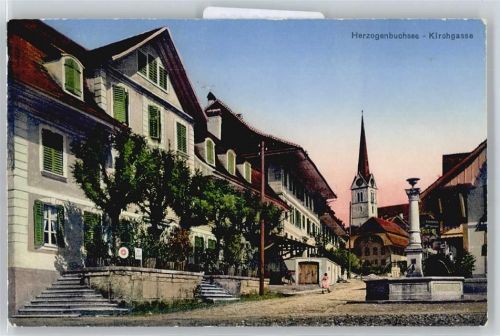 3360 Herzogenbuchsee - Kirchgasse Brunnen Kirche
