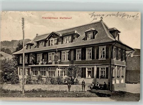 3665 Wattenwil 1922 Foto AK Krankenhaus