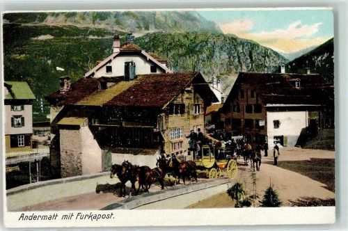 6490 Andermatt - Furkapost Postkutsche