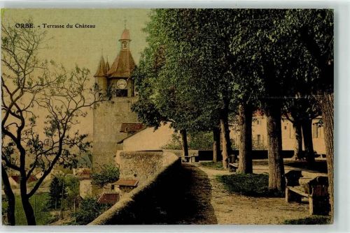 1350 Orbe 1907 - Terrasse du Chateau
