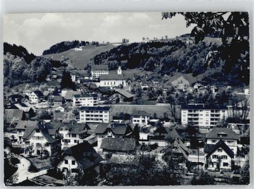 6144 Zell LU - Kirche, Ortsansicht