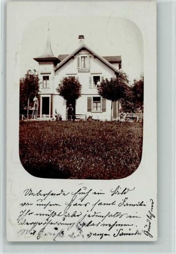 8570 Weinfelden 1906 Foto AK Pension Wohnhaus?
