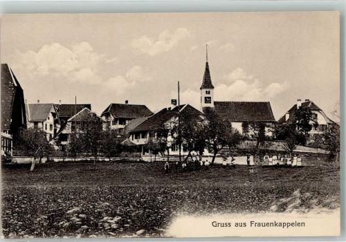 3202 Frauenkappelen Heggidorn Foto AK Kirche
