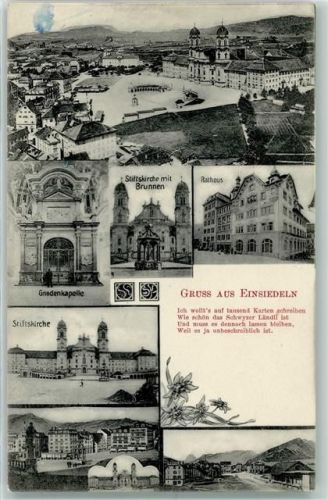 8840 Einsiedeln 1909 - Mehrbildkarte