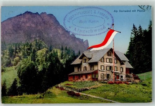 6052 Hergiswil NW 1920 - Alp Gschwänd Hotel Alpgschend