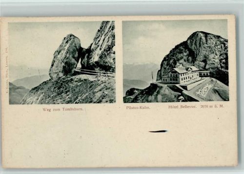 6010 Pilatus Kulm - Weg zum Tomlishorn Hotel Bellevue