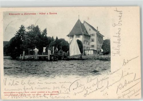 8700 Küsnacht ZH 1905 - Hotel Zur Sonne Anlegestelle Zürichsee