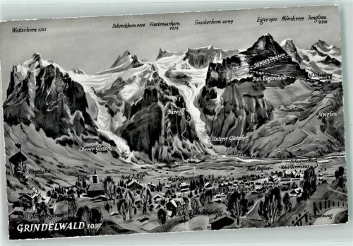 3818 Grindelwald - Vogelschau
