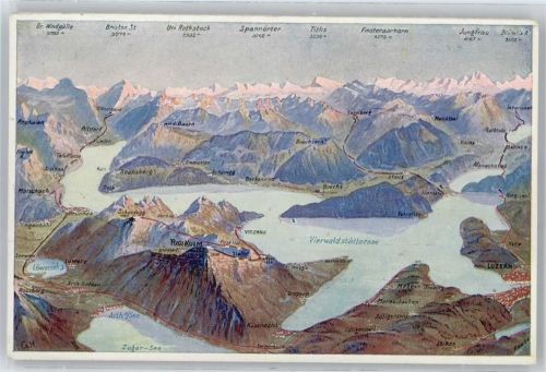 6410 Rigi Kulm - Panorama Vierwaldstättersee