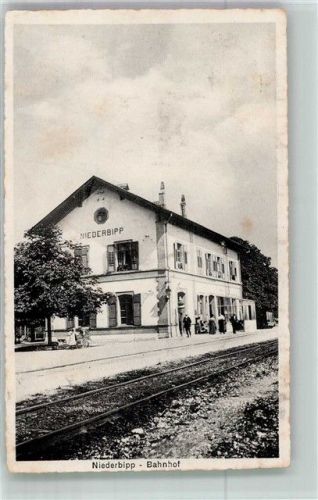 Niederbipp Bahnhof Bahnhof Schweiz 1918 Foto AK
