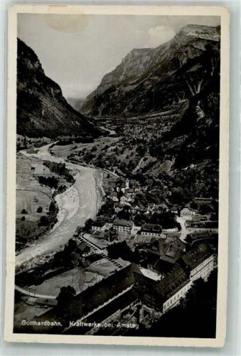 6474 Amsteg Foto AK Feldpost Geb.Fus.Kp. II/ 108 Kraftwerk