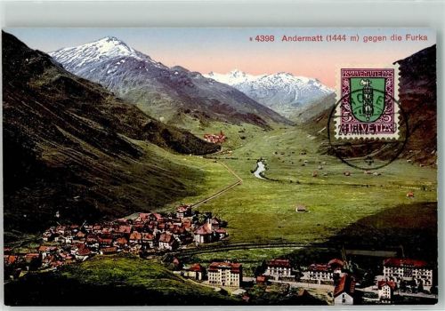6490 Andermatt - Furka Pro Juventute Marke