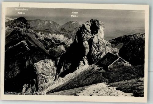 Hohtürli 1924 Foto AK Hohtürlihütte