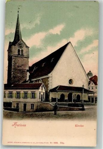 9100 Herisau Foto AK Kirche