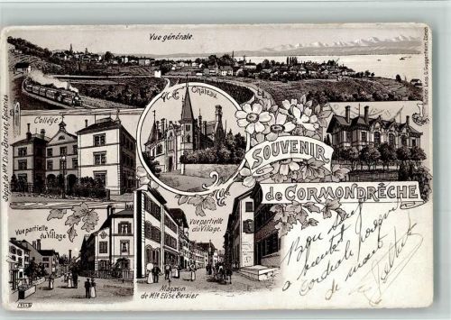 2036 Cormondrèche 1917 BOAKC College Kutsche Lithographie
