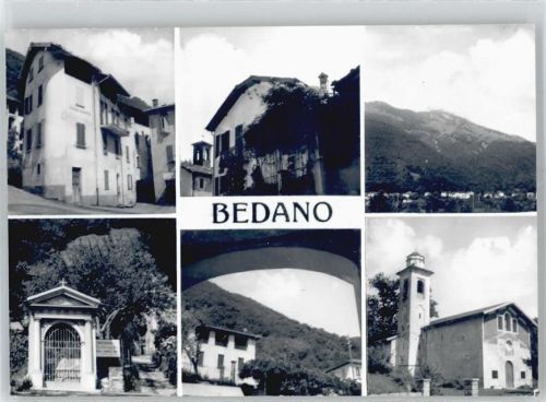 6930 Bedano - Kirche, Ortsansicht