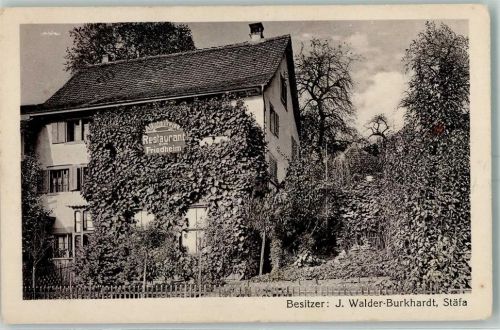 8712 Stäfa - Alkoholfreies Restaurant Zum Friedheim Bes. J. Walder-Burkhardt