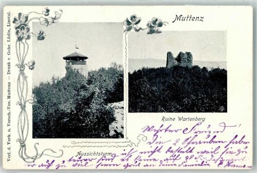 4132 Muttenz - Aussichtsturm Ruine Wartenberg