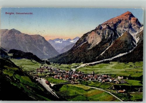 7482 Bergün Bravuogn 1919 Foto AK