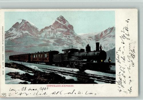 1901 - Gotthard Express 1901 Verlag Künzli Nr. 3556 AK
