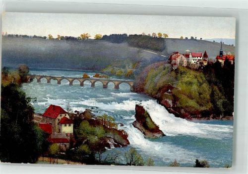8447 Dachsen Laufen am Rheinfall - Photochromie Serie 170 Nr. 3021 Schloss