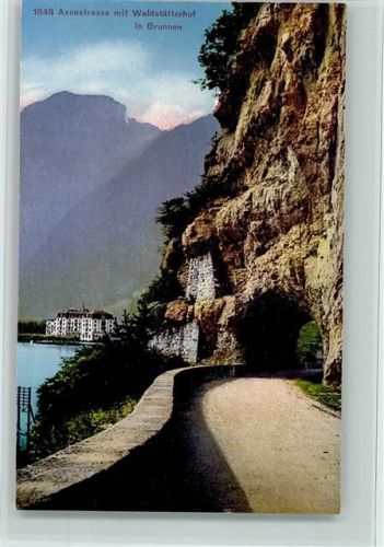 6440 Brunnen - Axenstrasse mit Waldstätterhof