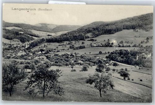 4438 Langenbruck - Kirche, Ortsansicht, Sanatorium Erzenberg