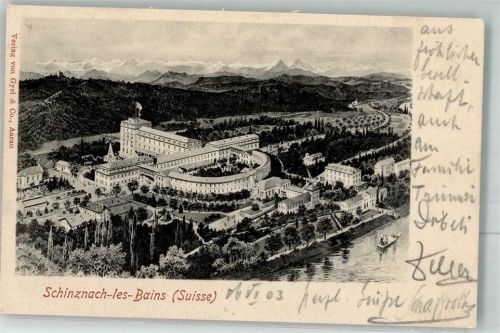 5116 Schinznach Bad 1903 Foto AK Hotel
