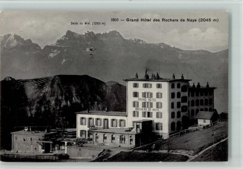 1844 Rochers-de-Naye Montreux 1921 - Phototypie 3303 - Grand Hotel des Rochers de Naye