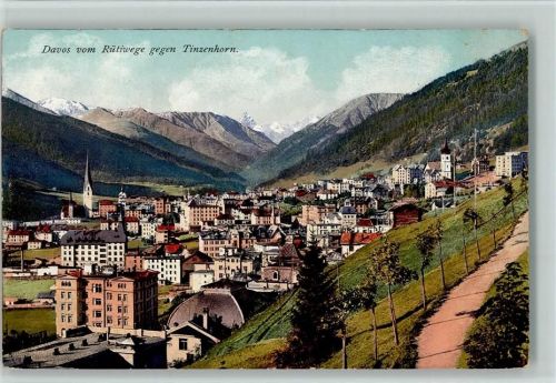7270 Davos Platz - vom Rütiwege gegen Tinzenhorn