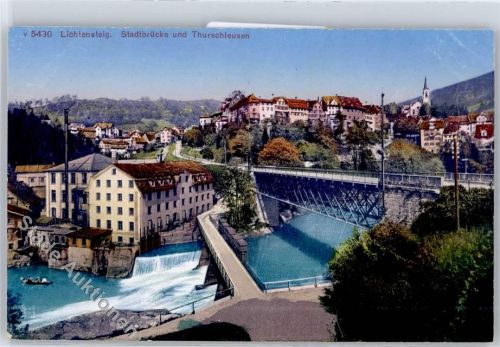 9620 Lichtensteig - Stadtbrücke, Thurschleusen