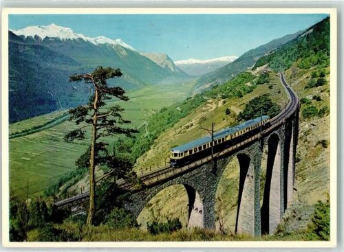 3900 Brig - Blauer Pfeil der Lötschbergbahn Südrampe
