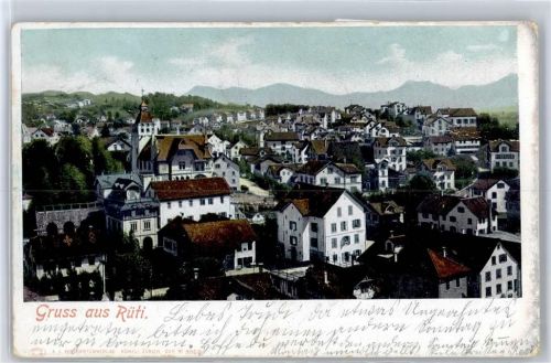 8630 Rüti ZH - 1907, Kirche