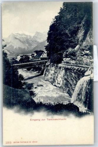 7310 Bad Ragaz - Eingang zur Taminaschlucht