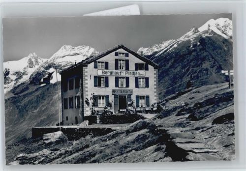 3906 Saas-Fee - Berghaus Plattien Restaurant ob Saas-Fee Wallis VS Fotokart