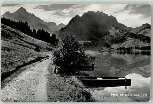 1716 Schwarzsee Foto AK Foto Gaberell