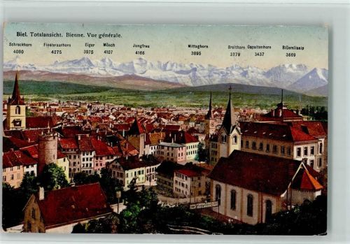 2500 Biel/Bienne 1912 - Totalansicht