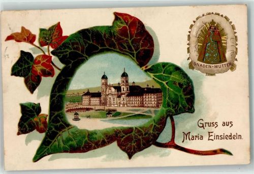 8840 Einsiedeln - Kloster Gnaden Mutter Efeuranken