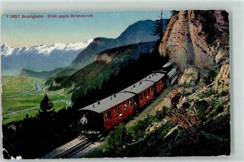 3860 Brünig Gebrauchsspuren Bahn Bahnpost 557