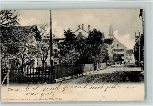 8800 Thalwil 1906 - Plattenstr., Verlag Guggenheim 6997 AK