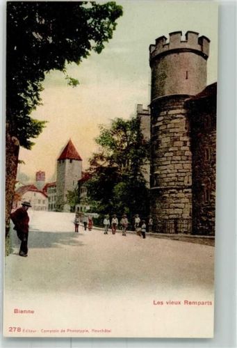 2500 Biel/Bienne Foto AK Les vieux Remparts