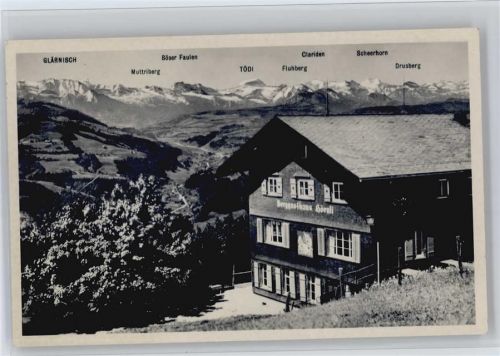 8497 Fischenthal - Hörnli Kulm 1137 m ü. M. Wahrzeichen Tösstals Zürich Fotokarte