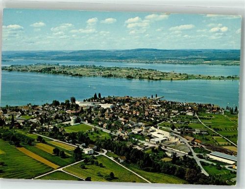 8272 Ermatingen Foto AK Fliegeraufnahme Untersee Insel Reichenau
