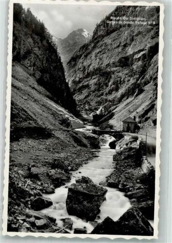 3907 Gondo Foto AK Gondoschlucht Route du Simplon